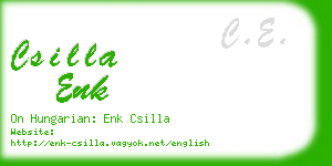 csilla enk business card
